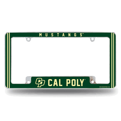Cal Poly�Mustangs12"x 6" Chrome Automotive License Plate Frame
