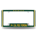 Cal Poly Pomona Broncos 12"x 6" Chrome Automotive License Plate Frame Cal Poly Pomona Broncos 12"x 6" Chrome Automotive License Plate Frame
