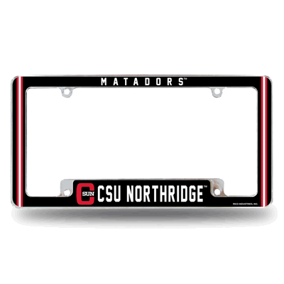 Cal State Northridge�Matadors 12"x 6" Chrome Auto License Plate Frame