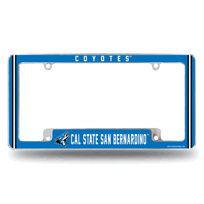 Cal State San Bernardino�Coyotes Chrome Auto License Plate Frame
