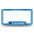 Cal State San Marcos�Cougars 12"x 6" Chrome Auto License Plate Frame