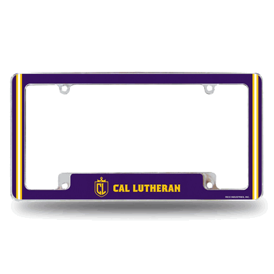 California Lutheran�Kingsmen 12"x 6" Chrome Auto License Plate Frame