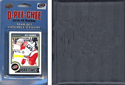 Carolina Hurricanes 2014 O-Pee-Chee Team Set and a storage album