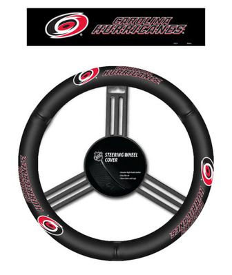 Carolina Hurricanes Leather Steering Wheel Cover