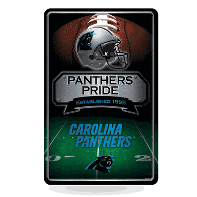 Carolina Panthers 11" x 17" Metal Home Dcor Sign