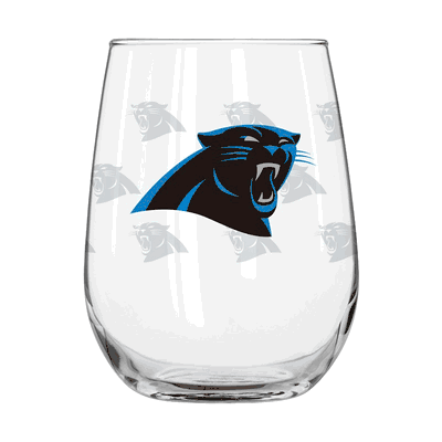 Carolina Panthers 16oz Satin Etch Curved Beverage Glass