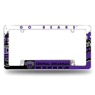 Central Arkansas Bears Primary Chrome Auto License Plate Frame