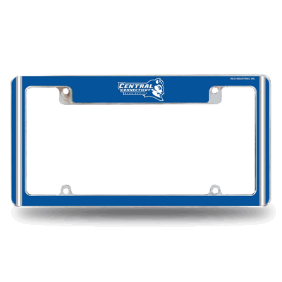 Central Connecticut�Blue Devils Chrome Auto License Plate Frame