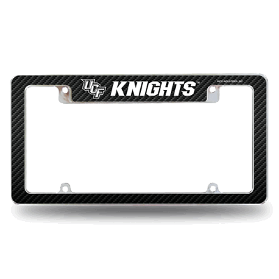 Central Florida Knights UCF Black Chrome Auto License Plate Frame