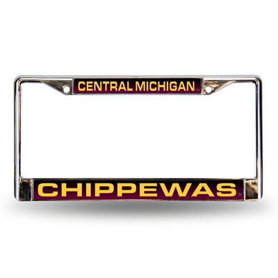 Central Michigan Maroon Laser Chrome Frame