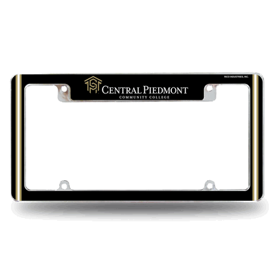 Central Piedmont CC�Meck Dec'ers Chrome Auto License Plate Frame