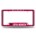 Central Washington�Wildcats 12"x 6" Chrome Auto License Plate Frame