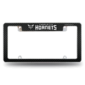 Charlotte Hornets Black 12"x 6" Chrome Automotive License Plate Frame