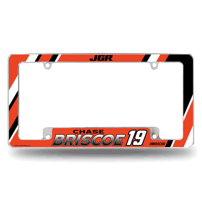 Chase Briscoe Number & Chrome Auto License Plate Frame
