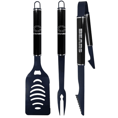 Chicago Bears 3 pc Color and Black BBQ Set