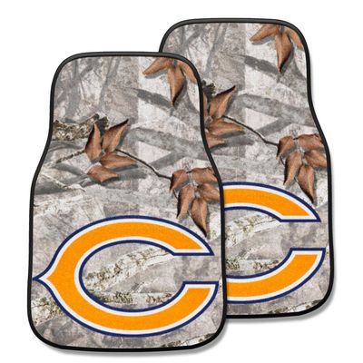 Chicago Bears Camo Front 2 Piece Carpet Car Mat Set