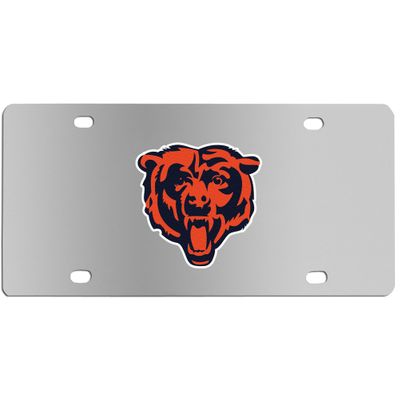 Chicago Bears Steel License Plate Wall Plaque