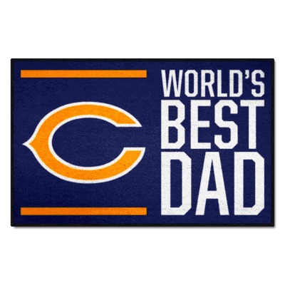 Chicago Bears World's Best Dad Starter Mat Accent Rug - 19in. x 30in.