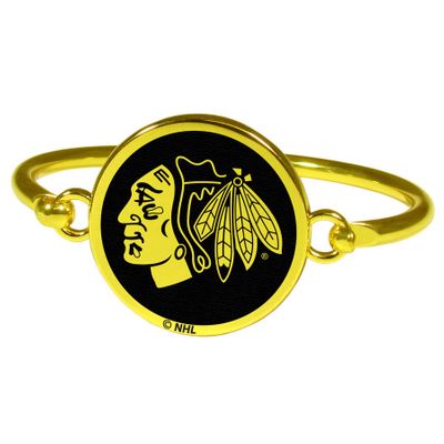 Chicago Blackhawks Gold Tone Bracelet