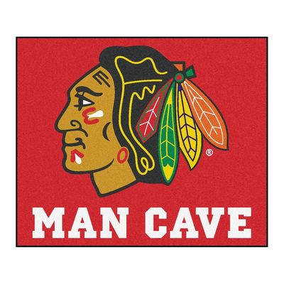 Chicago Blackhawks Man Cave Tailgater Rug