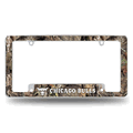 Chicago Bulls Mossy Oak Chrome Automotive License Plate Frame