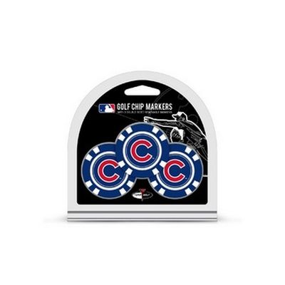 Chicago Cubs Golf Chip with Marker 3 Pack