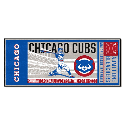 Chicago Cubs Ticket Runner Rug - 1990