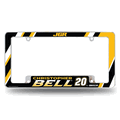 Christopher Bell 12" x 6" Chrome Automotive License Plate Frame Christopher Bell 12" x 6" Chrome Automotive License Plate Frame