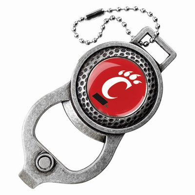 Cincinnati Bearcats Golf Bag Tag with Ball Marker - Antique Nickel