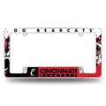 Cincinnati Bearcats Primary 12"x 6" Chrome Auto License Plate Frame