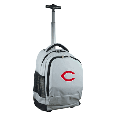 Cincinnati Reds Wheeled Premium Backpack - Gray