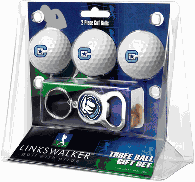 Citadel Bulldogs 3 Golf Ball And Keychain Bottle Opener Gift Pack