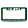 Clarkson Golden Knights 12"x 6" Chrome Automotive License Plate Frame Clarkson Golden Knights 12"x 6" Chrome Automotive License Plate Frame