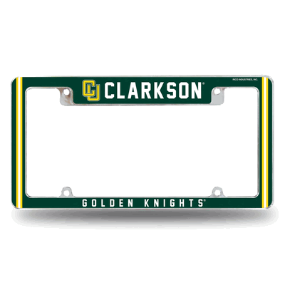 Clarkson�Golden Knights 12"x 6" Chrome Automotive License Plate Frame