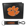 Clemson Tigers Bi-fold Wallet & Strap Key Chain Clemson Tigers Bi-fold Wallet & Strap Key Chain