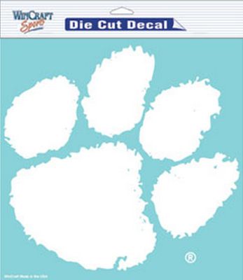 Clemson Tigers White Decal