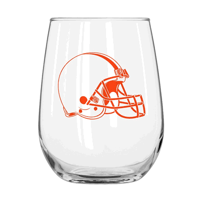 Cleveland Browns 16oz Gameday Curved Glass Beverage Tumbler