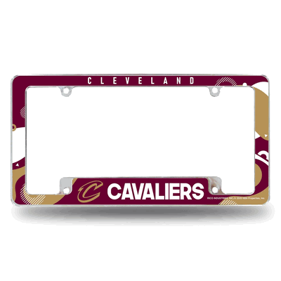 Cleveland Cavaliers Wave Chrome Automotive License Plate Frame