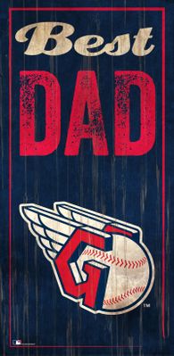 Cleveland Guardians Best Dad Sign - 6x12
