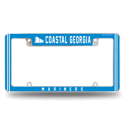 Coastal Georgia�Mariners 12"x 6" Chrome Auto License Plate Frame