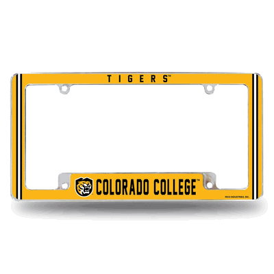 Colorado College�Tigers 12"x 6" Chrome Automotive License Plate Frame
