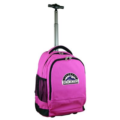 Colorado Rockies Wheeled Premium Backpack - Pink