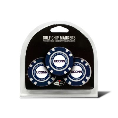 Connecticut Huskies Golf Chip with Marker 3 Pack