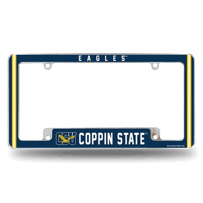 Coppin State�Eagles12"x 6" Chrome Automotive License Plate Frame
