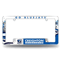 Creighton Bluejays Primary 12"x 6" Chrome Auto License Plate Frame