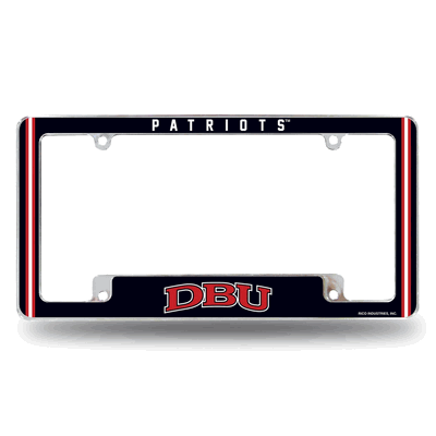 Dallas Baptist�Patriots 12"x 6" Chrome Automotive License Plate Frame
