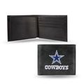 Dallas Cowboys Embroidered Black Leather Wallet Dallas Cowboys Embroidered Black Leather Wallet