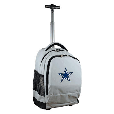 Dallas Cowboys Wheeled Premium Backpack - Gray