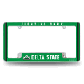Delta State Statesmen12"x 6" Chrome Automotive License Plate Frame Delta State Statesmen12"x 6" Chrome Automotive License Plate Frame
