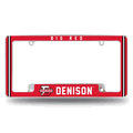 Denison Big Red12"x 6" Chrome Automotive License Plate Frame Denison Big Red12"x 6" Chrome Automotive License Plate Frame